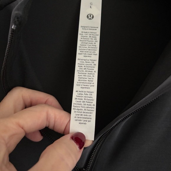 Lululemon NWT Softstreme half zip mini dress long sleeve Sz L - Picture 15 of 16